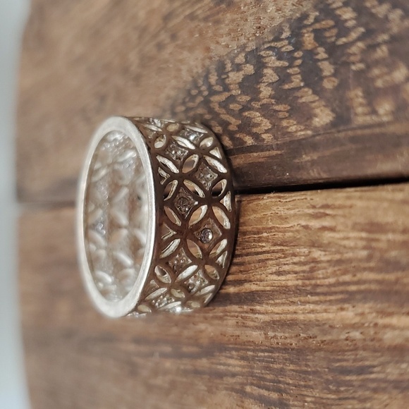 Size 8.5 R620 fairy garden lace ring - Picture 1 of 3